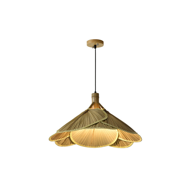Rustieke Bamboe Houten Hanglamp – Handgemaakt Design – 60 cm