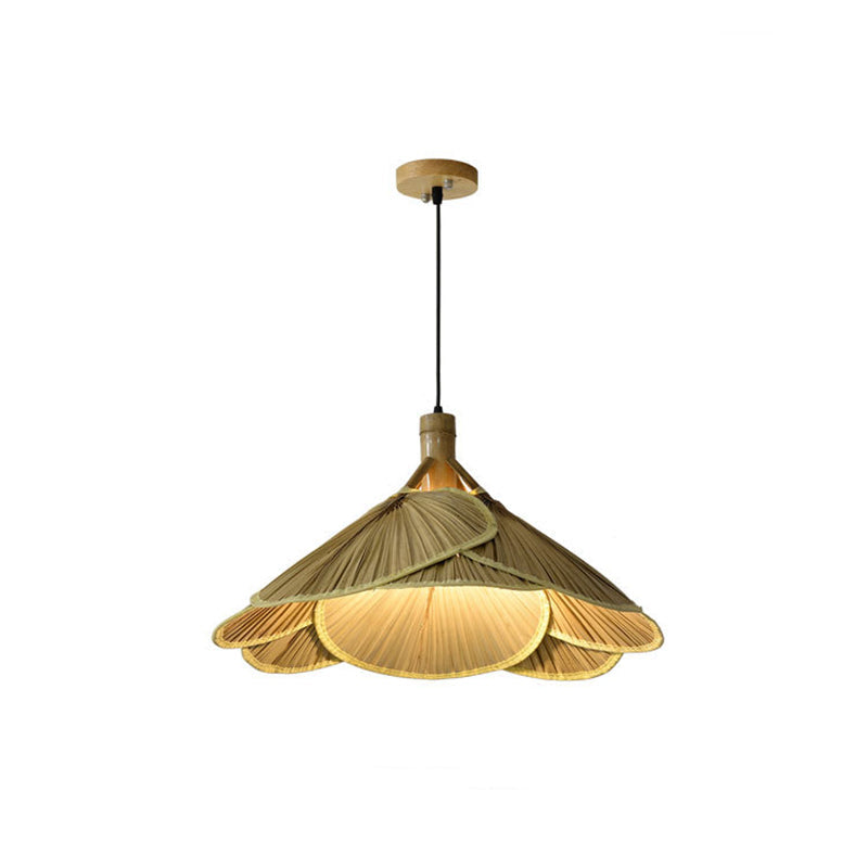 Rustieke Bamboe Houten Hanglamp – Handgemaakt Design – 60 cm