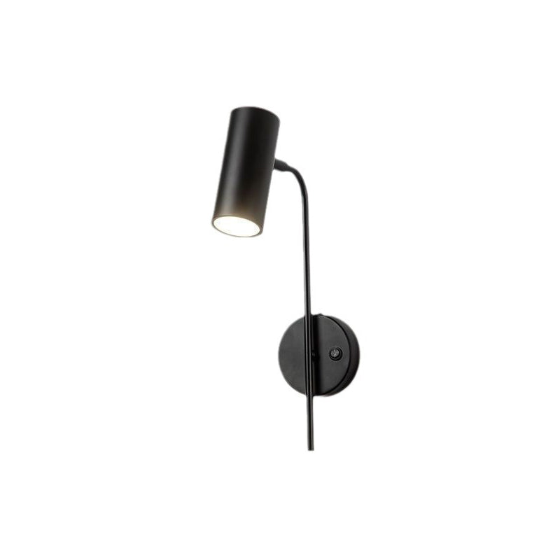 Industriële Draaibare Wandlamp – Zwart of Goud – 1-lichts Cilinderdesign