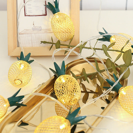 Gele Art Deco LED Lichtslinger – 3 V USB – Warme Sfeerverlichting (20 LED’s)