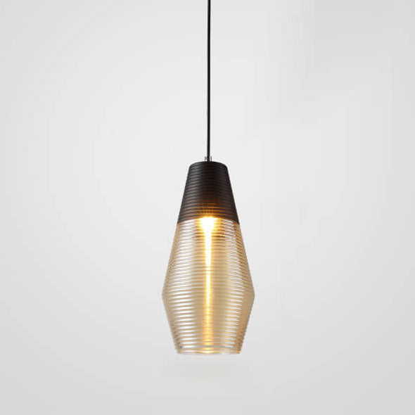 Moderne Glazen Hanglamp – Helder of Zwart Glas met E26 Fitting