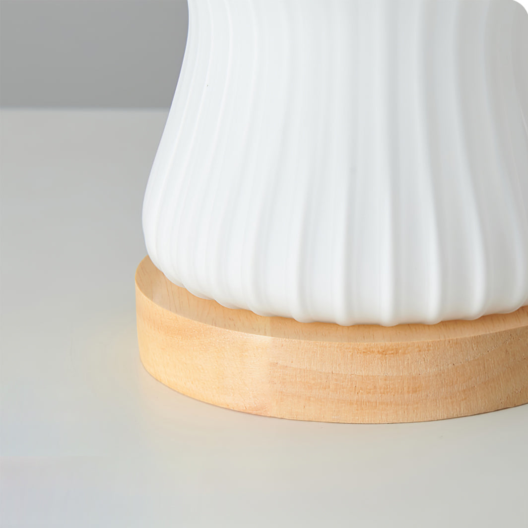 Lumio – Japandi Glazen Tafellamp met Zachte Sfeerverlichting