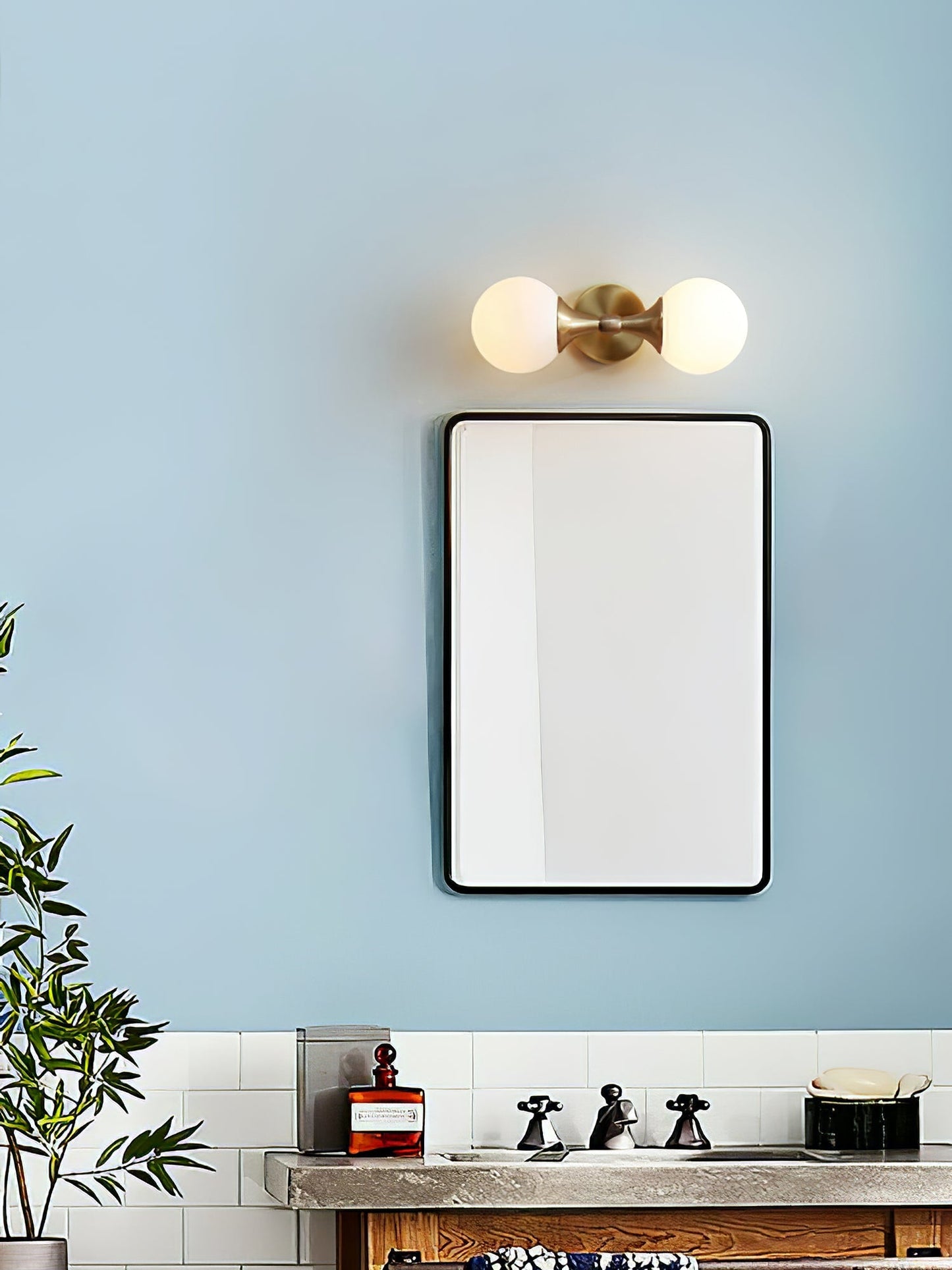 Lumio - Moderne Bolvormige Wandlamp met Sfeervolle LED Verlichting
