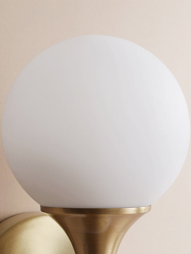 Lumio - Moderne Bolvormige Wandlamp met Sfeervolle LED Verlichting