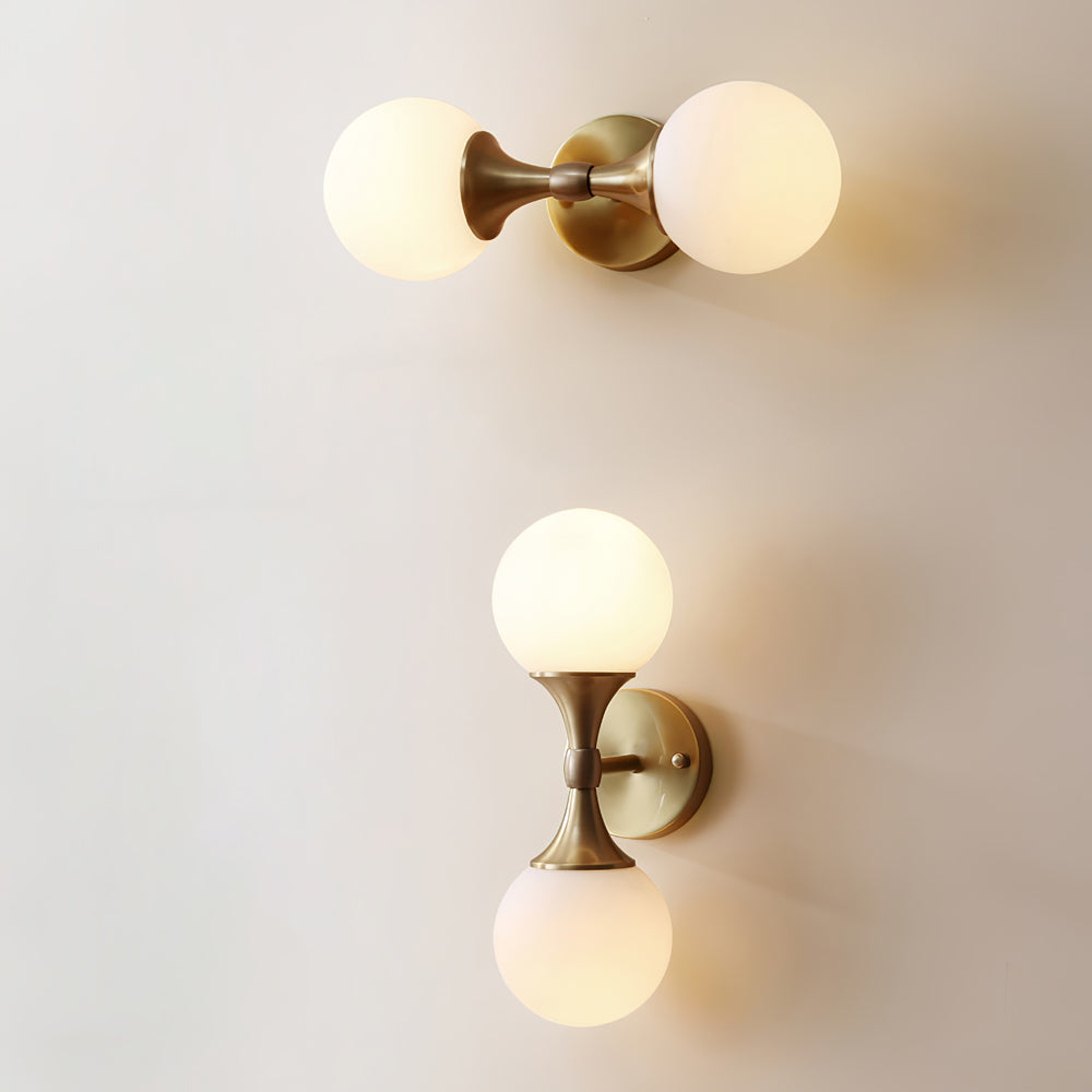 Lumio - Moderne Bolvormige Wandlamp met Sfeervolle LED Verlichting