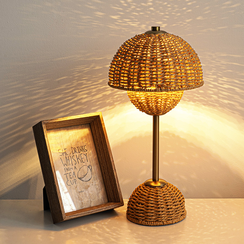 Lumio – Bamboe Tafellamp Natuurlijke LED Designlamp voor Warme Sfeerverlichting