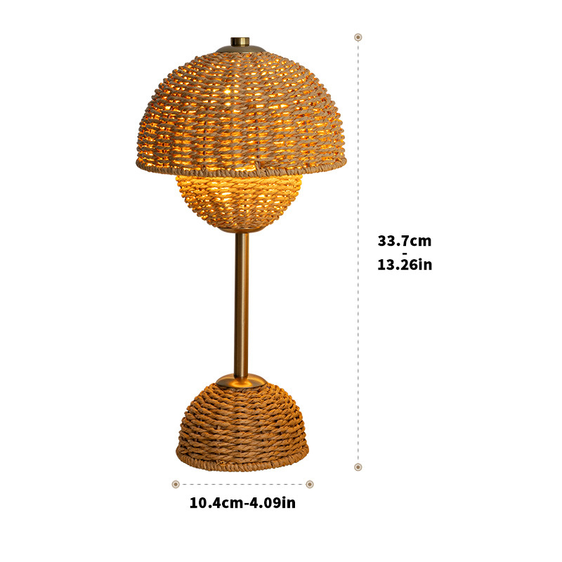 Lumio – Bamboe Tafellamp Natuurlijke LED Designlamp voor Warme Sfeerverlichting