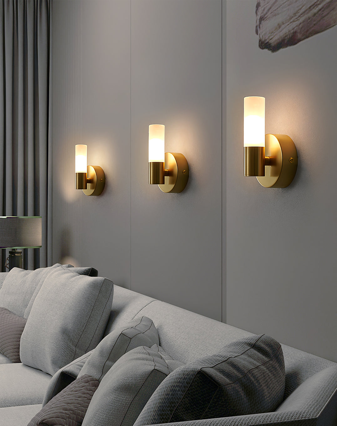 Lumio - Elegante Wandlamp van Messing met Energiezuinige LED Verlichting