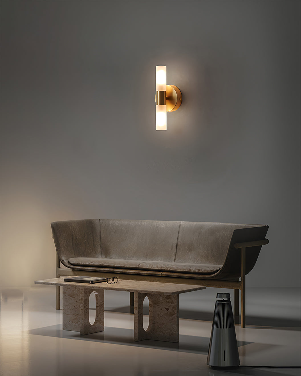 Lumio - Elegante Wandlamp van Messing met Energiezuinige LED Verlichting