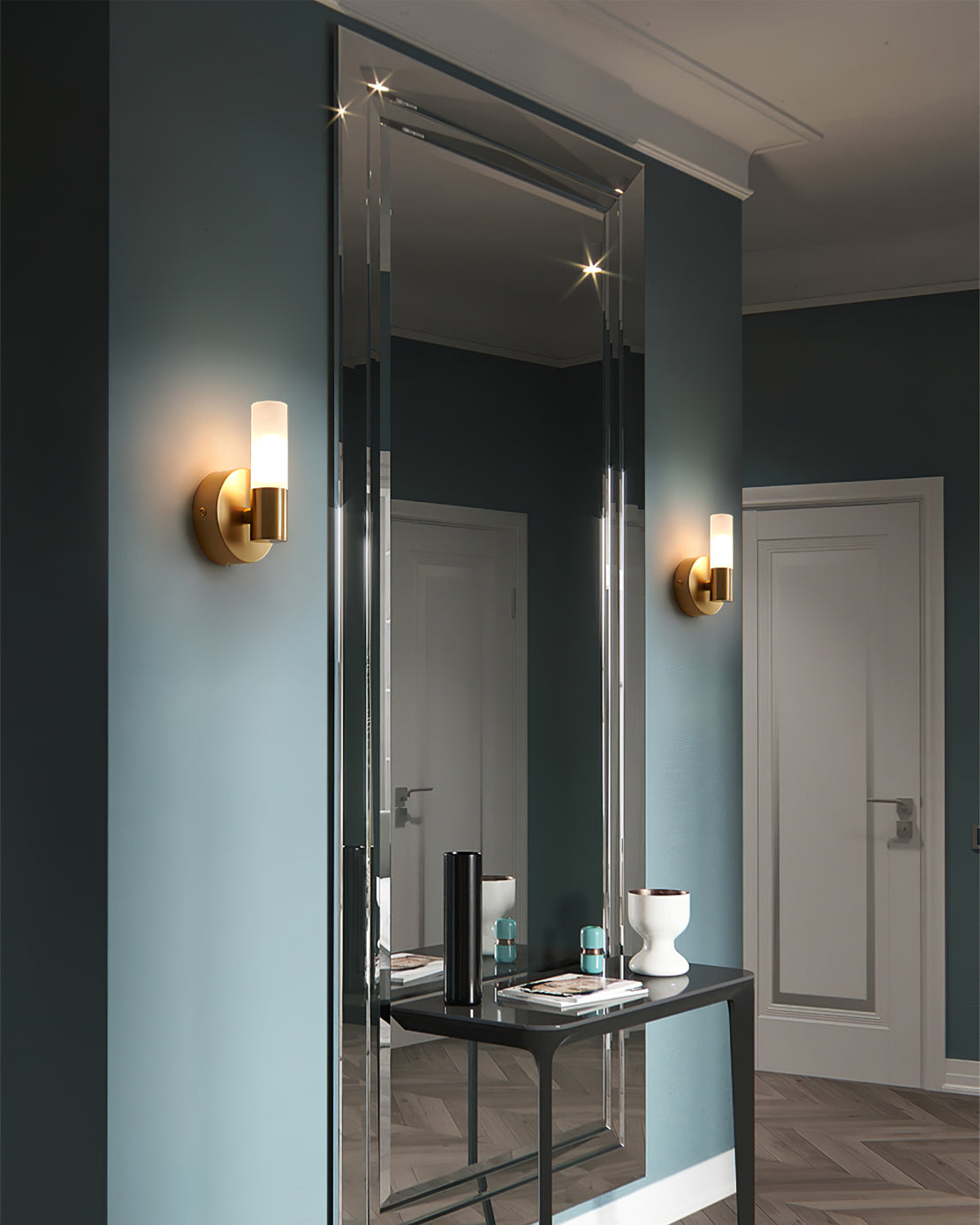 Lumio - Elegante Wandlamp van Messing met Energiezuinige LED Verlichting