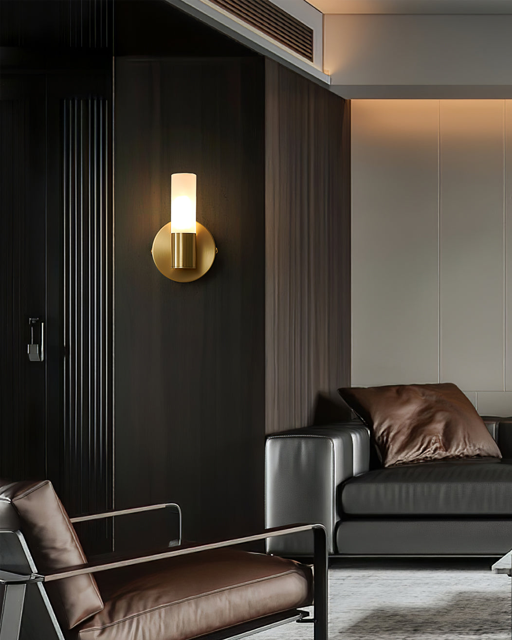 Lumio - Elegante Wandlamp van Messing met Energiezuinige LED Verlichting