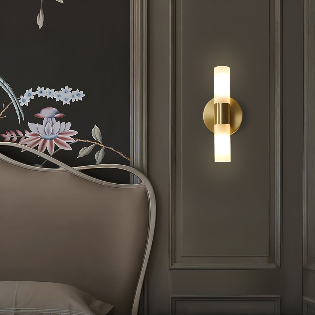 Lumio - Elegante Wandlamp van Messing met Energiezuinige LED Verlichting