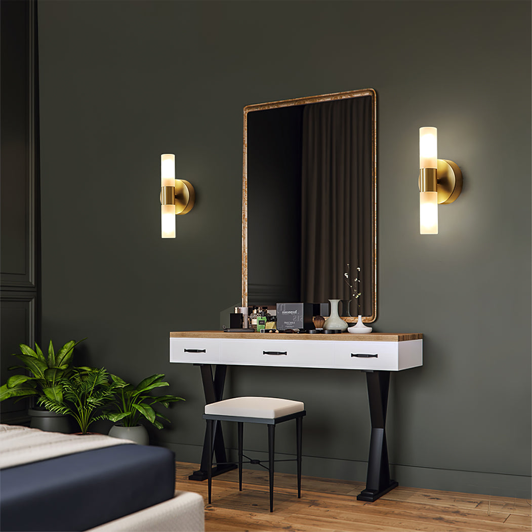 Lumio - Elegante Wandlamp van Messing met Energiezuinige LED Verlichting