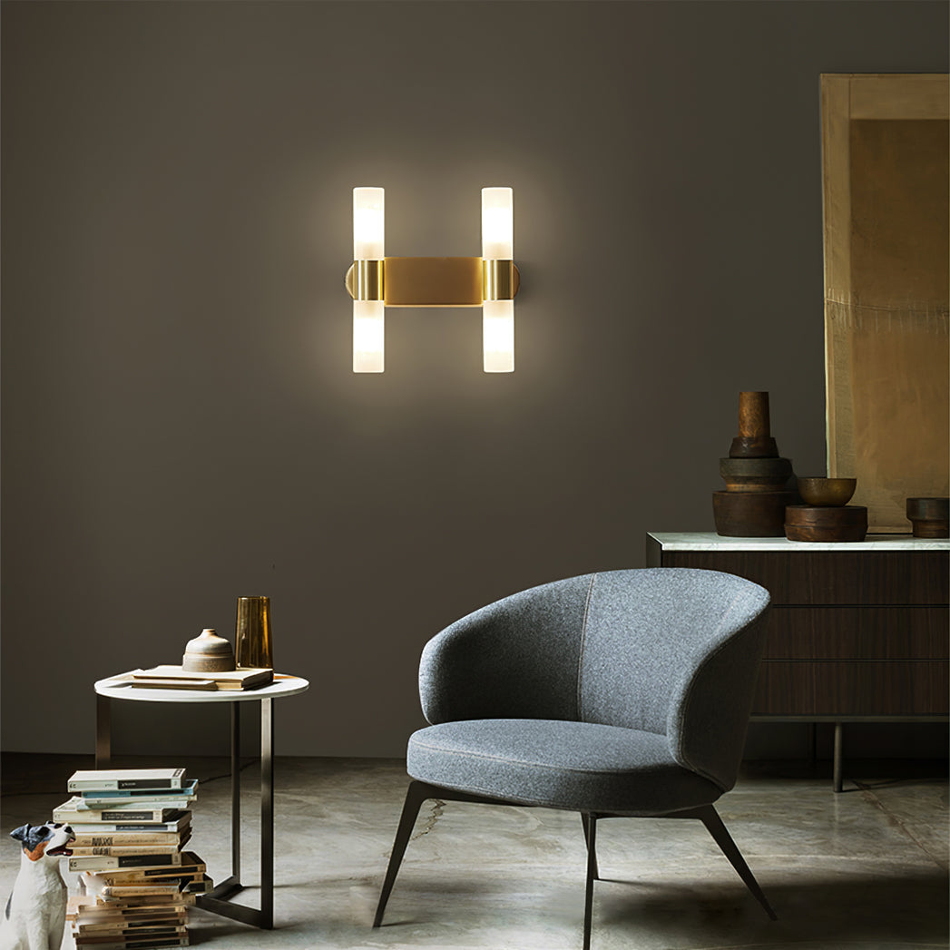 Lumio - Elegante Wandlamp van Messing met Energiezuinige LED Verlichting