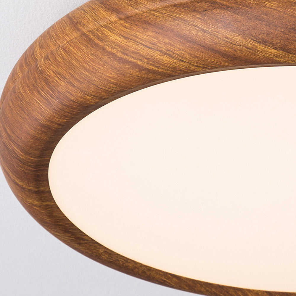 Lelö - Stijlvolle Scandinavische Plafondlamp met LED en Houtaccent