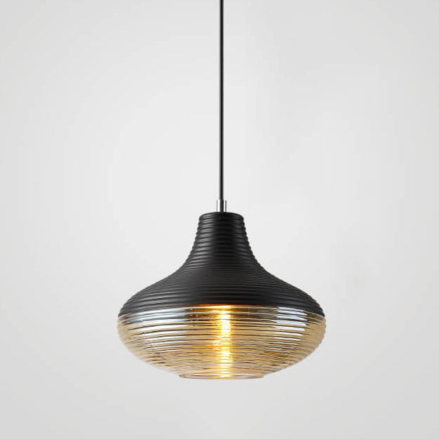 Moderne Glazen Hanglamp – Helder of Zwart Glas met E26 Fitting