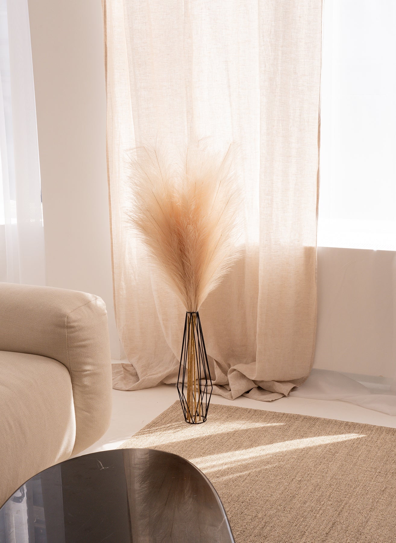 Lumio – Kunst Pluimen (110 cm, 3 Stelen)