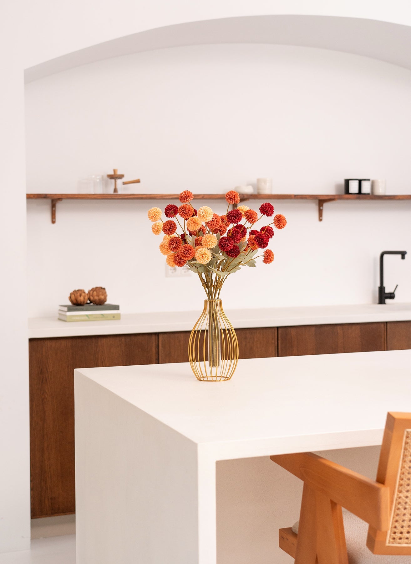 Lumio – Zijden Kunstbloemen (Chrysant, 10 Stelen)