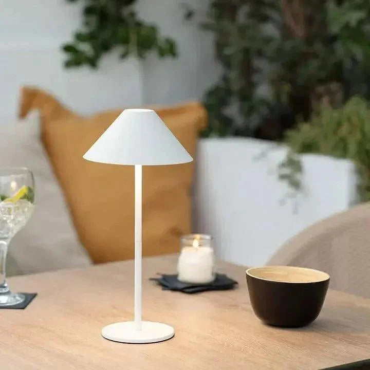 Lumio - Japandi Draadloze waterdichte tafellamp met dimbaar warm licht
