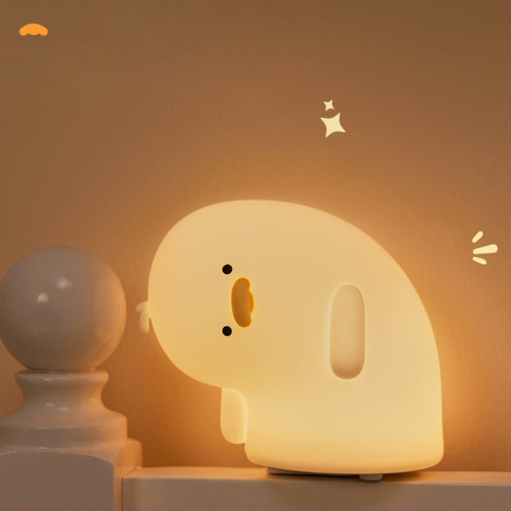 Lumio – Schattige Eendje Nachtlamp van Zacht Siliconen met USB-Oplaadfunctie