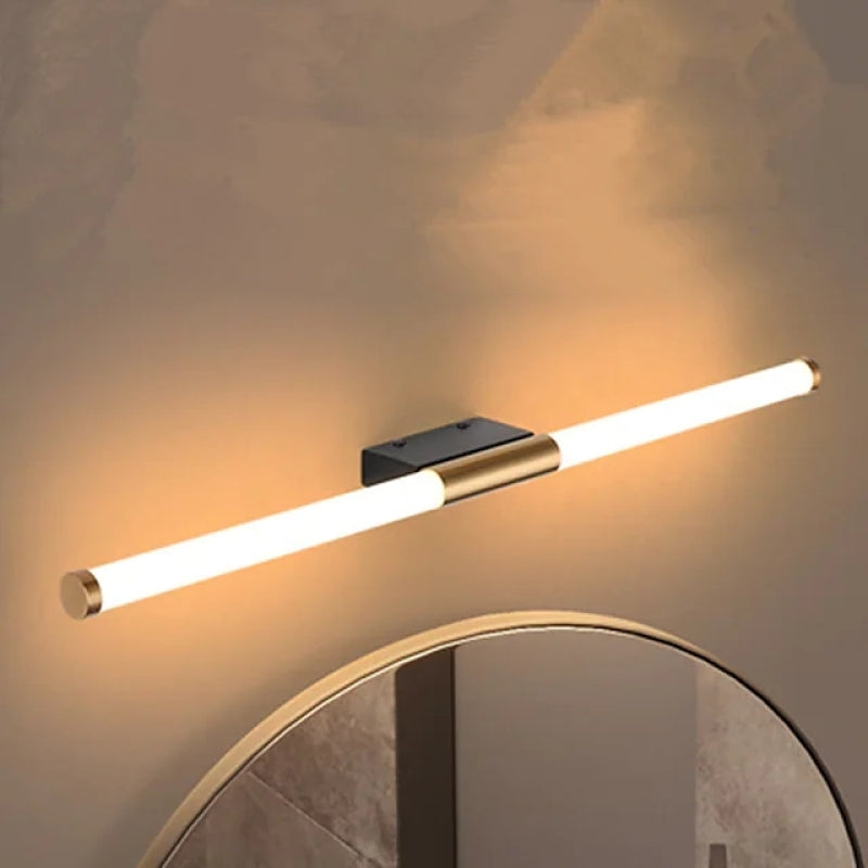 Lumio - Moderne lineaire LED wandlamp van roestvrij staal en acryl