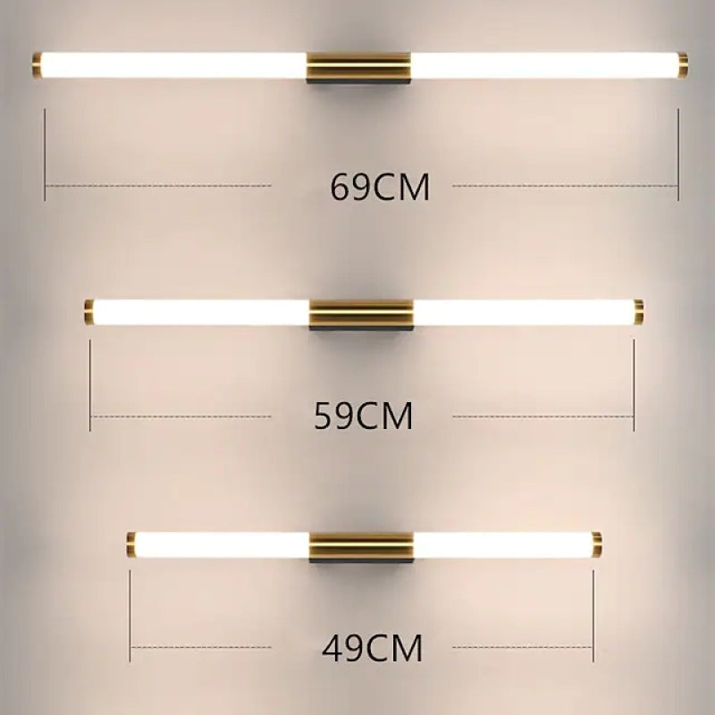 Lumio - Moderne lineaire LED wandlamp van roestvrij staal en acryl