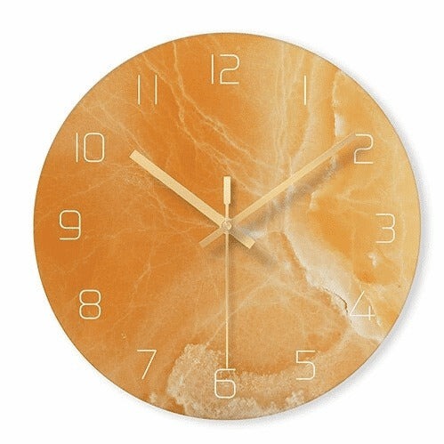 Luxe Marmerlook Wandklok (30 cm)