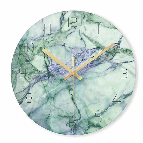 Luxe Marmerlook Wandklok (30 cm)