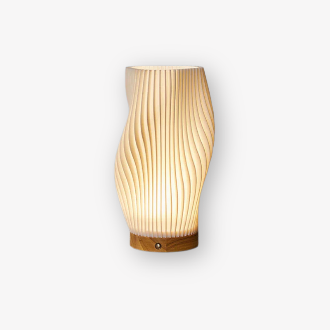 Lumio - Warme LED Tafellamp met Dimbare Functie & Elegant Golfdesign