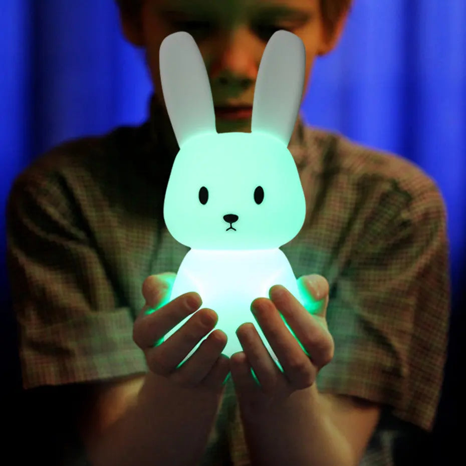 Lumio - Lief Konijn Nachtlampje met LED en Aanraaksensor