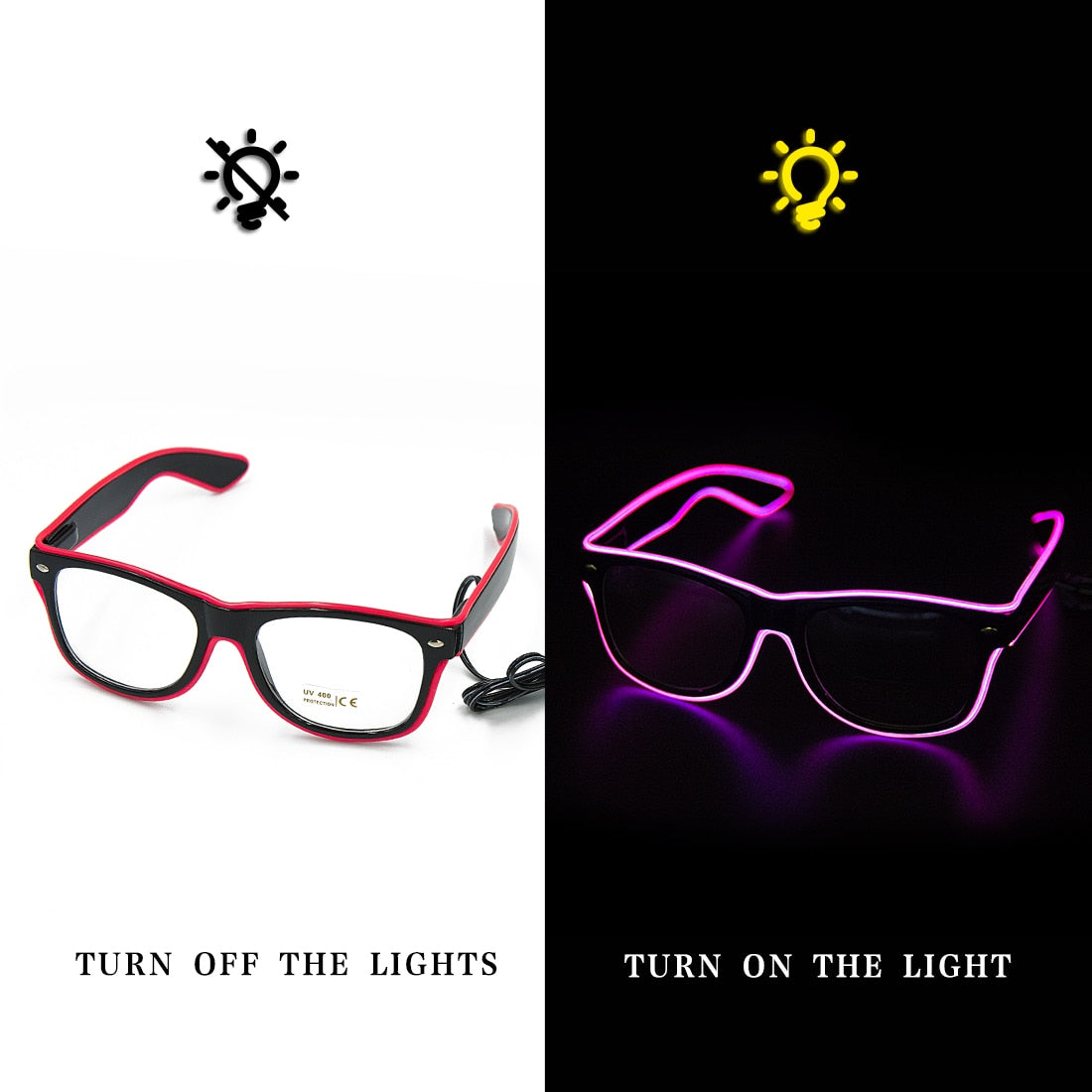 LED Neon Party Bril – Verlicht je Stijl en Straal in het Donker
