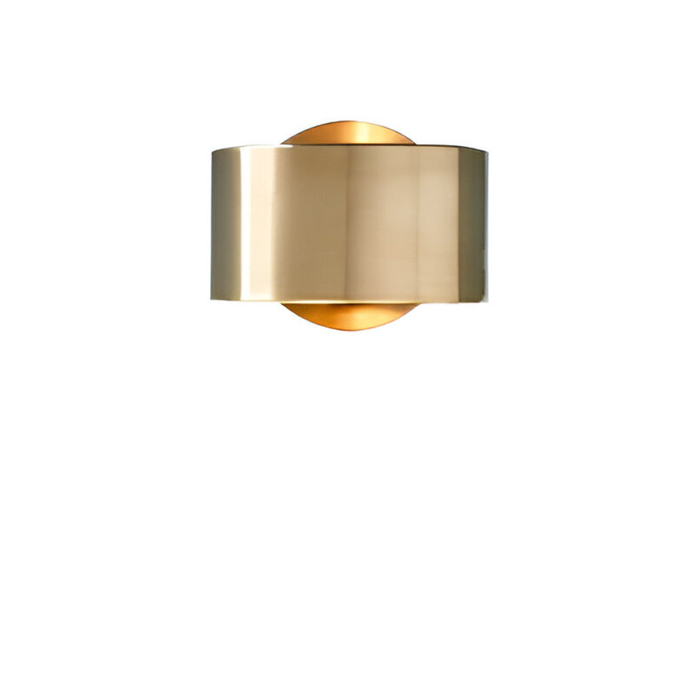 Lumio - Gouden Wandlamp met Modern Scandinavisch Trommelontwerp