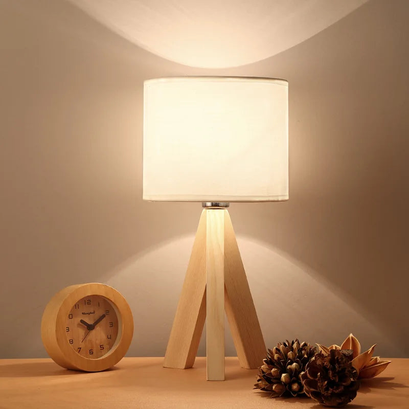 Lumio – Houten Tafellamp Moderne LED Japandi Designlamp voor Sfeervolle Verlichting