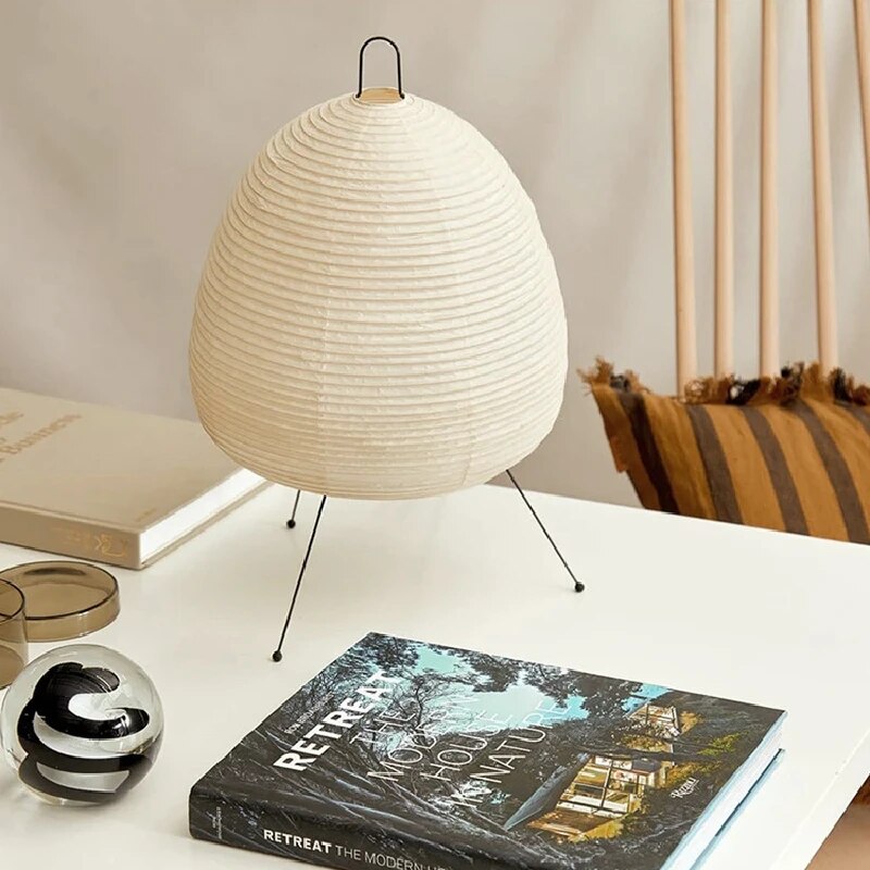 Lumio - Japandi rijstpapierlamp met LED voor sfeervolle verlichting