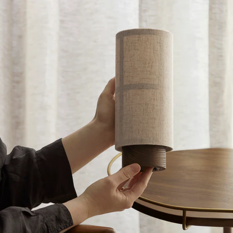 Lumio – Zijden Tafellamp Japandi Designlamp voor Warme Sfeerverlichting