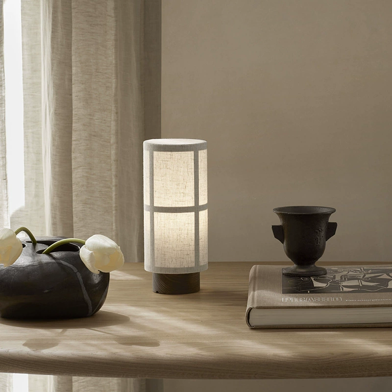 Lumio – Zijden Tafellamp Japandi Designlamp voor Warme Sfeerverlichting