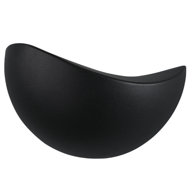 Lumio - Minimalistische halfronde LED-wandlamp van aluminium in wit en goud