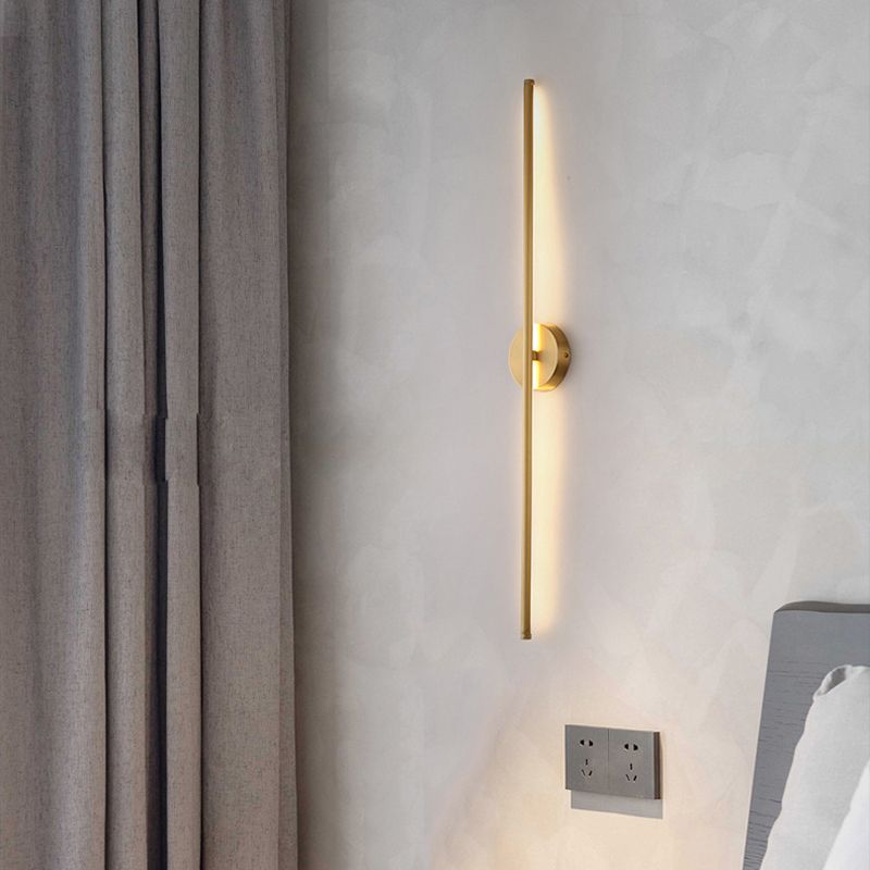 Lumio - Elegant Gouden Lineaire LED Wandlamp | Moderne Badkamerverlichting