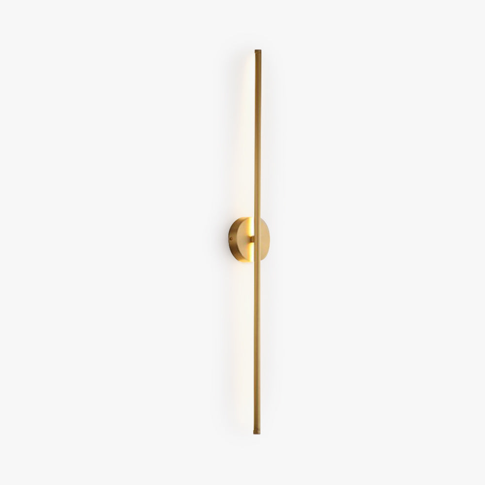 Lumio - Elegant Gouden Lineaire LED Wandlamp | Moderne Badkamerverlichting