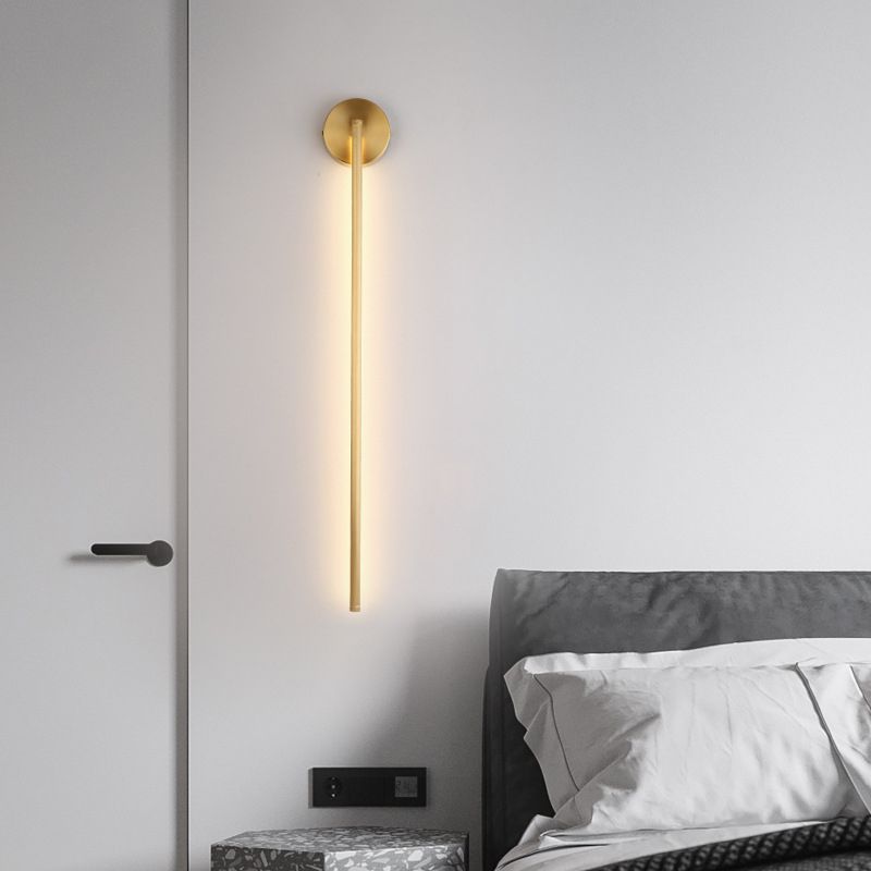 Lumio - Elegant Gouden Lineaire LED Wandlamp | Moderne Badkamerverlichting