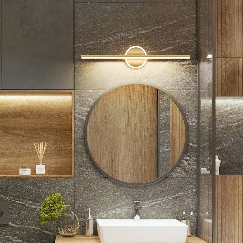 Lumio - Moderne LED wandlamp in zwart-goud met stijlvolle verlichting