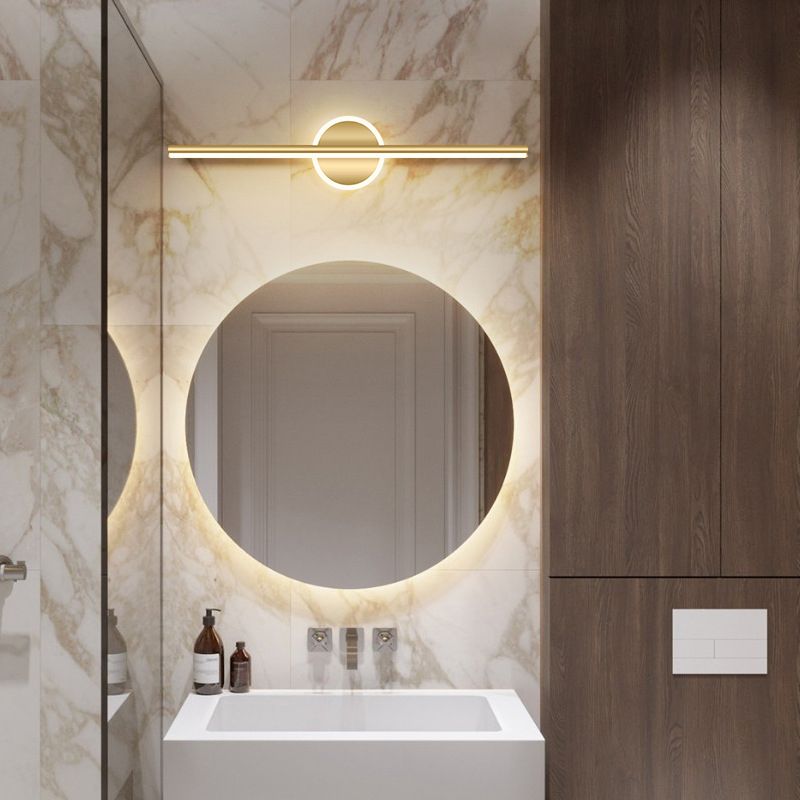 Lumio - Moderne LED wandlamp in zwart-goud met stijlvolle verlichting