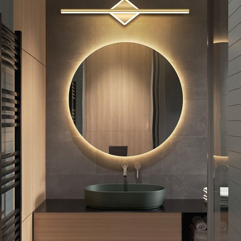 Lumio - Moderne LED wandlamp in zwart-goud met stijlvolle verlichting
