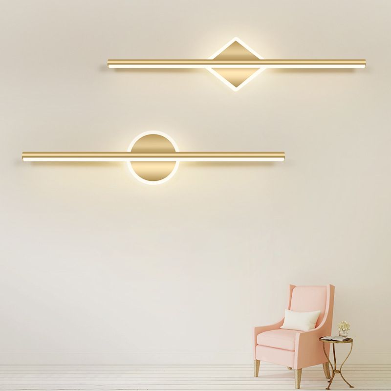 Lumio - Moderne LED wandlamp in zwart-goud met stijlvolle verlichting