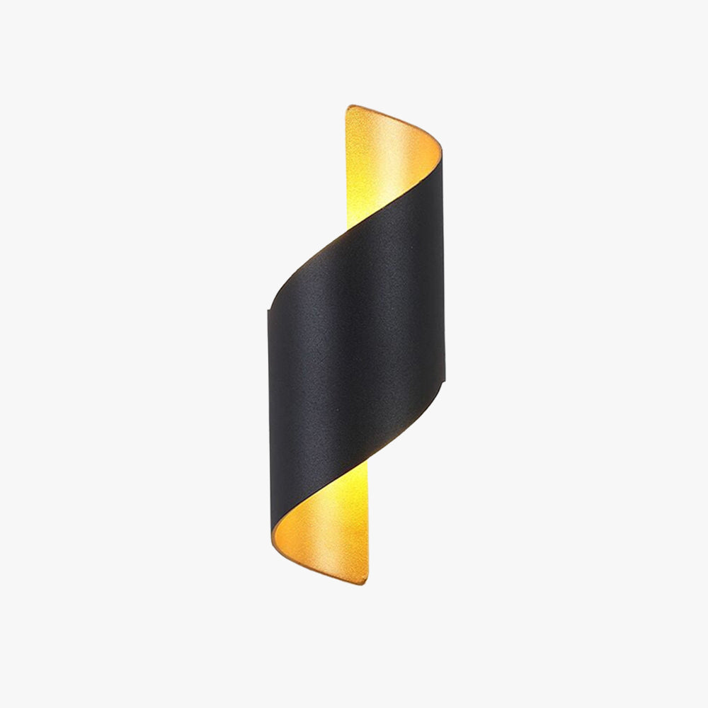 Lumio - Moderne LED wandlamp met spiraalontwerp in zwart of wit