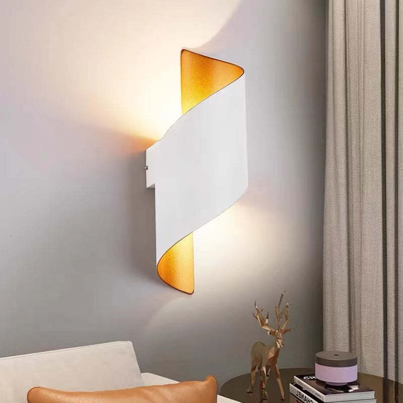 Lumio - Moderne LED wandlamp met spiraalontwerp in zwart of wit