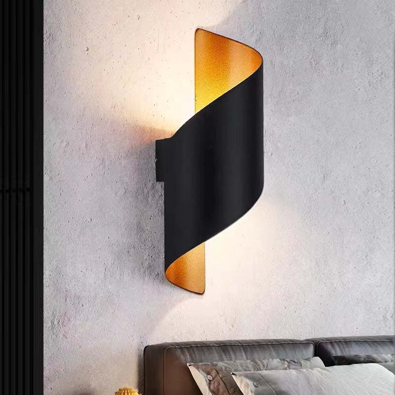 Lumio - Moderne LED wandlamp met spiraalontwerp in zwart of wit