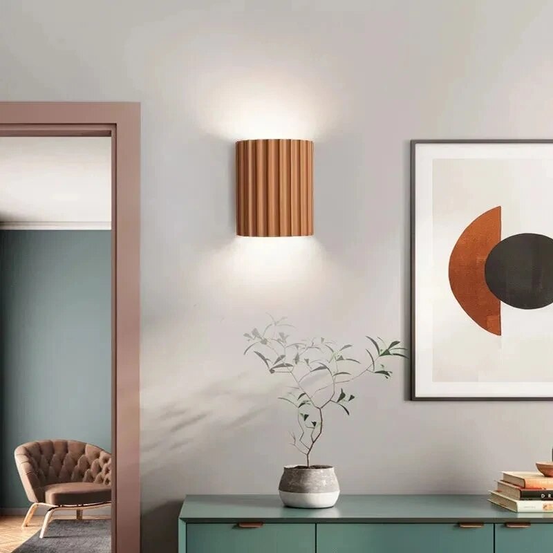Lumio - Moderne hars wandlamp met LED-technologie voor een verfijnde sfeer