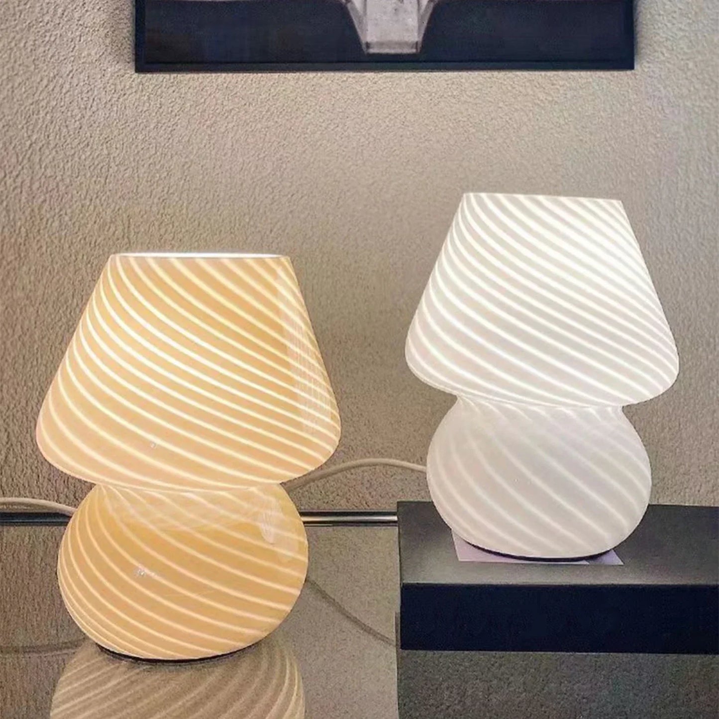Lumio - Glazen Bureaulamp met Warm LED-Licht en Scandinavisch Design