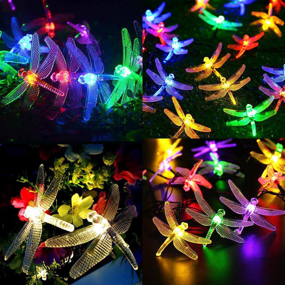 Kleurrijke Solar Slingerlichtjes – 20 tot 200 LED’s, IP44 Waterdicht